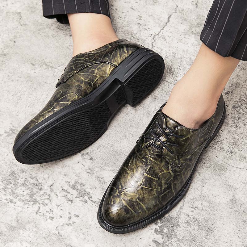 Fashion Retro Dress Office Loafers Casual Business Mens Wedding Classic Suit Lace-up Formal Designer Male Shoes for Men Footwear
