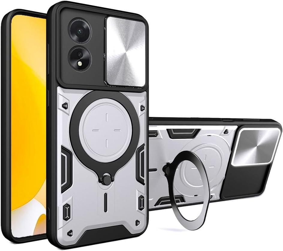 Kickstand Armor Schutzhülle Für OPPO A60 A80 A79 5G A18 A38 A58 A78 A98 5G Hülle Linsenschutz Stoßfest Funda Coque Capa