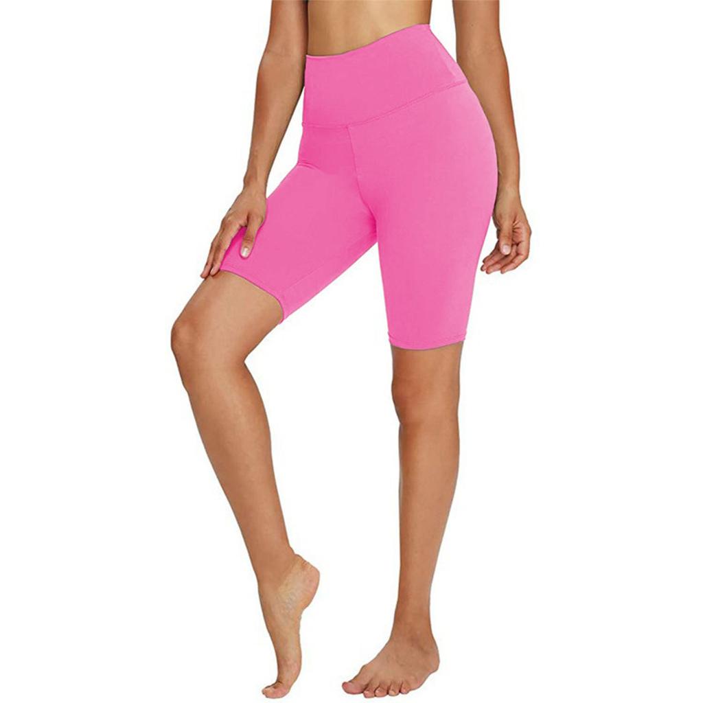 Women's Barely-There Yoga Shorts, Peach Buttocks Fitness Pants, High-Elastic Tight Abdomen-Lifting Buttocks Cycling Pants