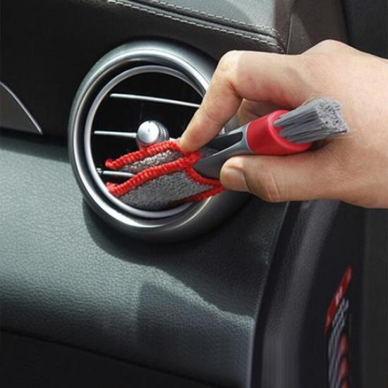 Car Auto Kit Air Vent Outlet Cleaning Tool Adjustable Dust trument Brush
