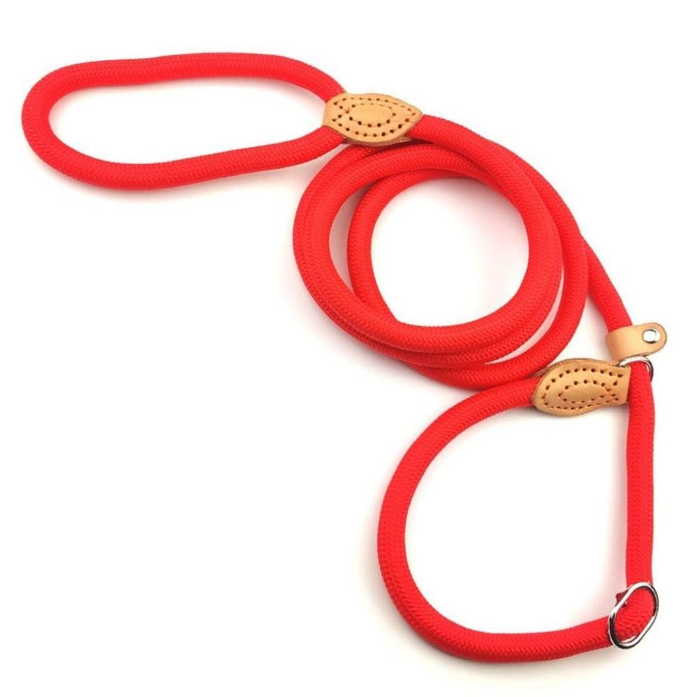 

m Nylon Puppy Rope Lightweight Durable Dogs Harness Dog Leash Pet Leads Belt Dog Training Supplies 1.5 m-red 0.8 cm thick
