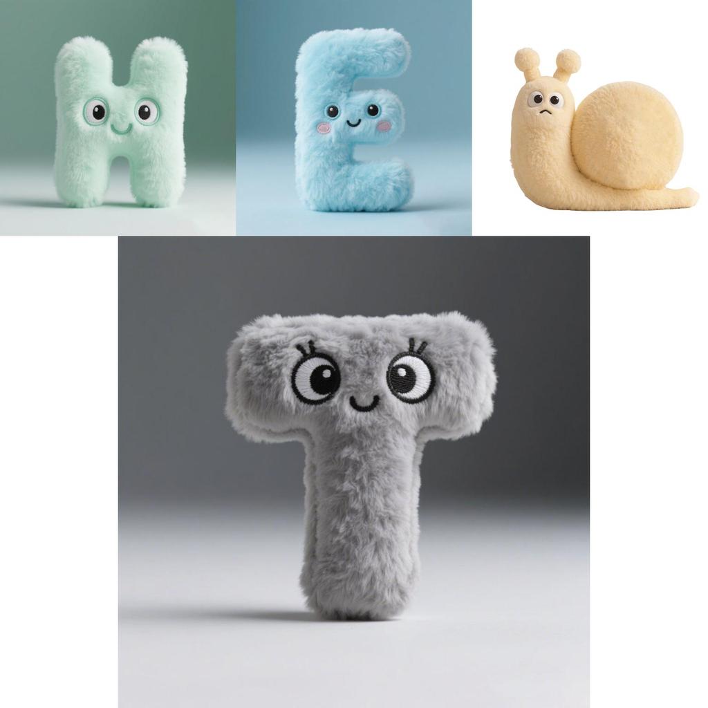 Alphabet Lore Buchstaben Plüschset A bis Z Pädagogische Weichspielzeuge für Kinder zum Lernen