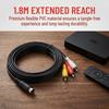 Nickel Plated Mini DIN 9 Pin to 3RCA Cable Plug and Play Mini DIN Cable  Monitor