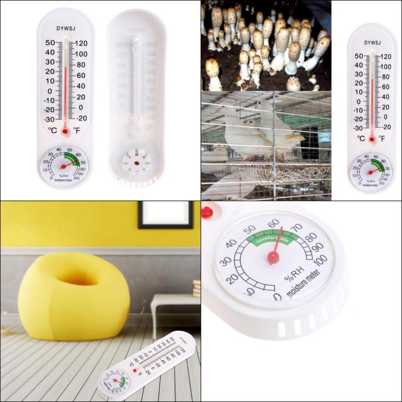 Wall-mounted Thermometer Hygrometer Breeding Thermometer Garden Greenhouse Household Temperature Gauge CN