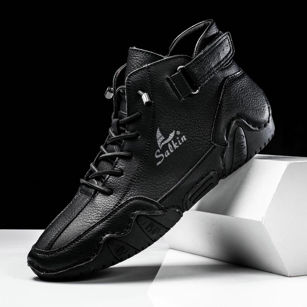 2023 Octopus Men's High-Top Martin Boots - Casual Autumn/Winter Short Boots