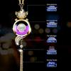 Crystal Rearview Mirror Air Freshener: Long-lasting Fragrance Pendant for Car Interior Decoration