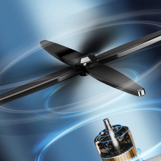 Auto-Lufterfrischer Auto-Aromatherapie-Diffusor Tragbar Solarbetrieben Rotierendes Hubschrauber-Design-Diffusor mit Duft aus Pflanzenextrakten