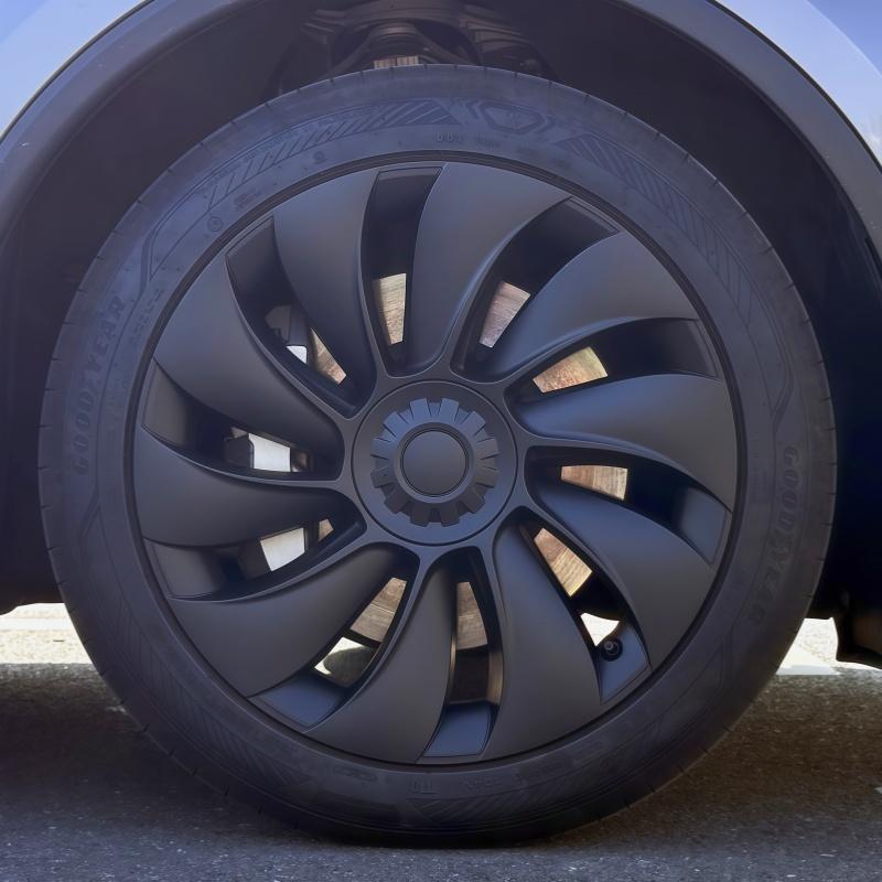 4PCS Hubcaps For Tesla Model Y Juniper 2025 19 Inch Performance Replacement Wheel Cover Automobile Hub Cap Full Rim Accessories