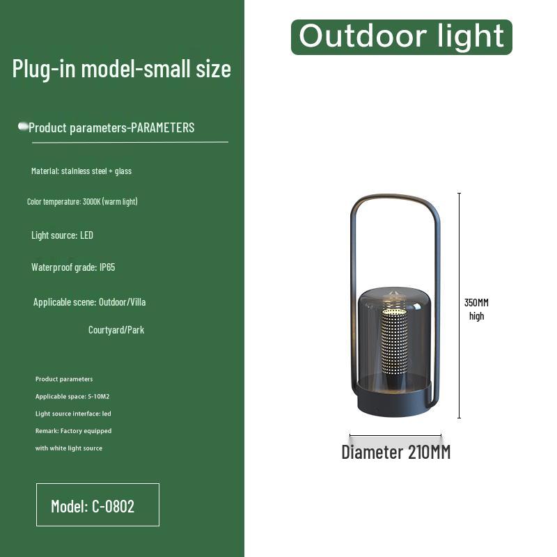Solar Waterproof Outdoor Lights: Villa, Courtyard, Garden, Patio, Lawn & Rechargeable Camping Lights