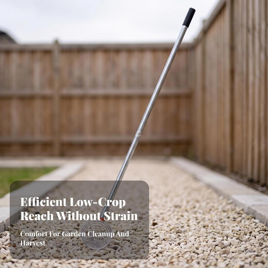 Picking Tool with Spiral Wire Scoop Stainless Steel for Homeowners