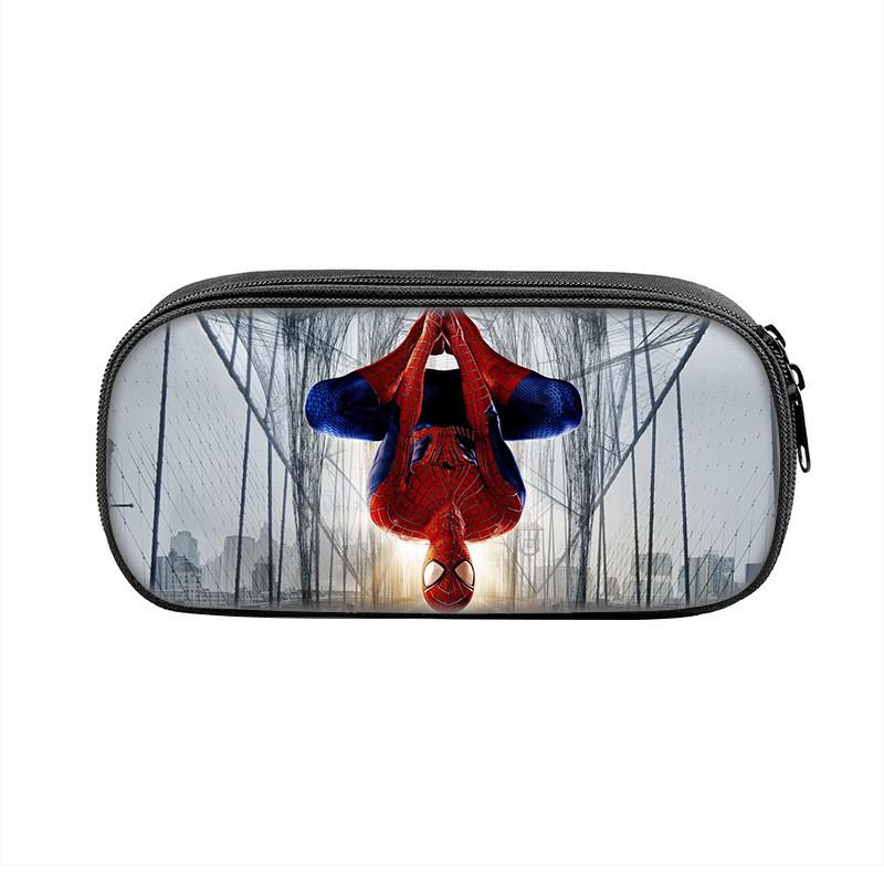 Spider Man Large Capacity Nylon Pencil Case For Students And Kids