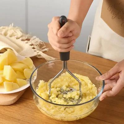 1 stück Edelstahl Manuelle Kartoffelpresse Knoblauch Stampfer Kreative Kartoffeln Kürbis Süßkartoffel Stampfer Küche Gadgets