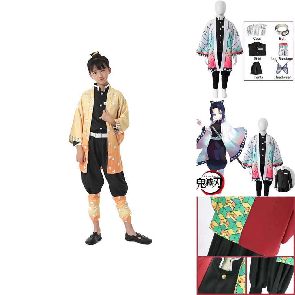 Demon Slayer Kamado Nezuko Cosplay Costume For Kids In Various Colors Exquisite Workmanship And Perfect Stitches