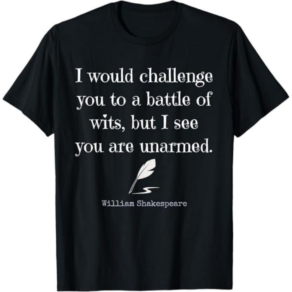 William Shakespeare Quote T Shirt_English Literature T Shirt T-Shirt Thuy Mens Womens Tank Top Sweatshirt Hoodie Longsleeve 1061 Black