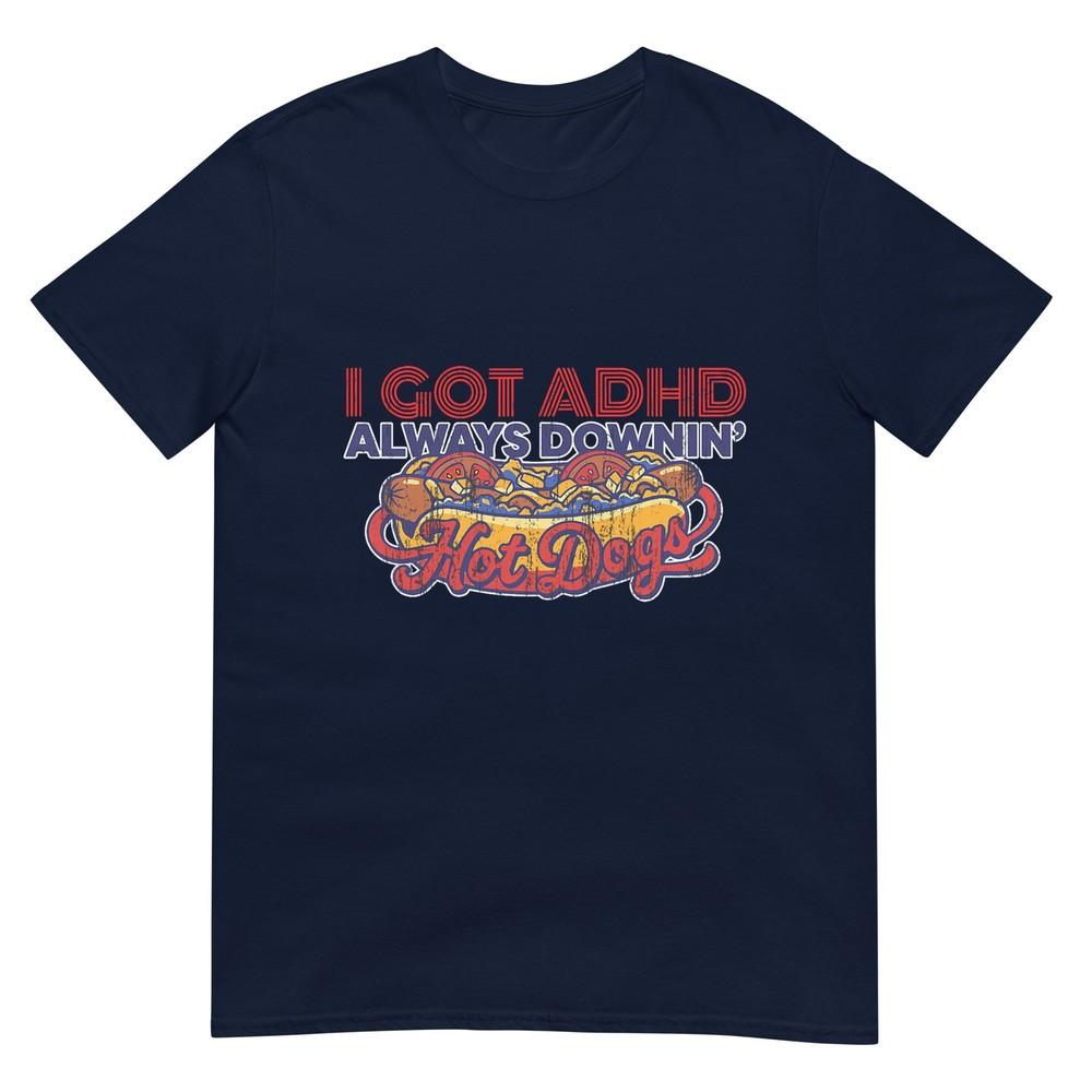 Always Downing Hot Dogs Vintage Humor TShirt S