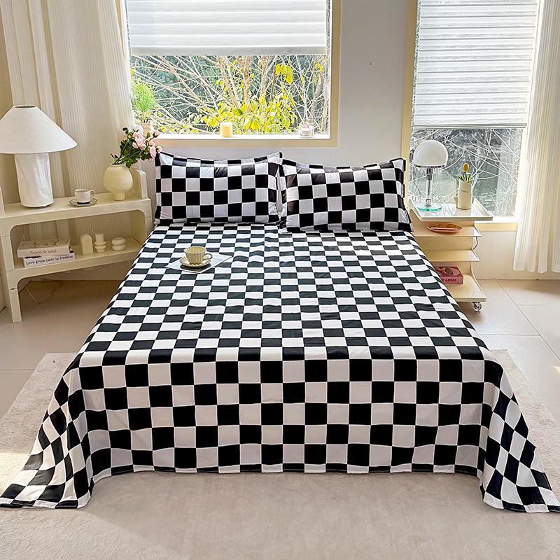 Double Person Cotton Bed Sheet for Summer - Skin-friendly, Student Dormitory Bedding