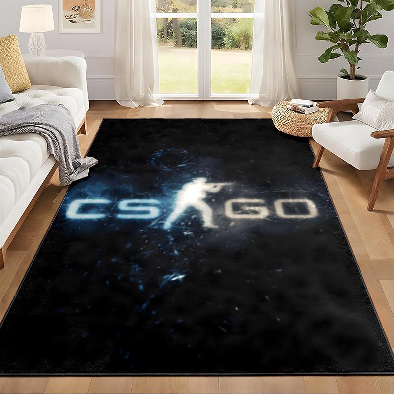 CS go Kobercová rohožka ke dveřím do obývacího pokoje nebo ložnice Ochranná podložka pod židli Kancelářská dekorace Vánoční dárek Dárek k narozeninám