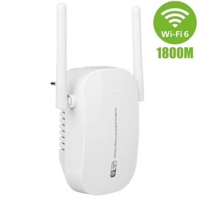WiFi Repeater AX1800 Mbps - E.F.CONNECTION - Dual Band 2.4 GHz &; 5 GHz - Covers Up To 200m²