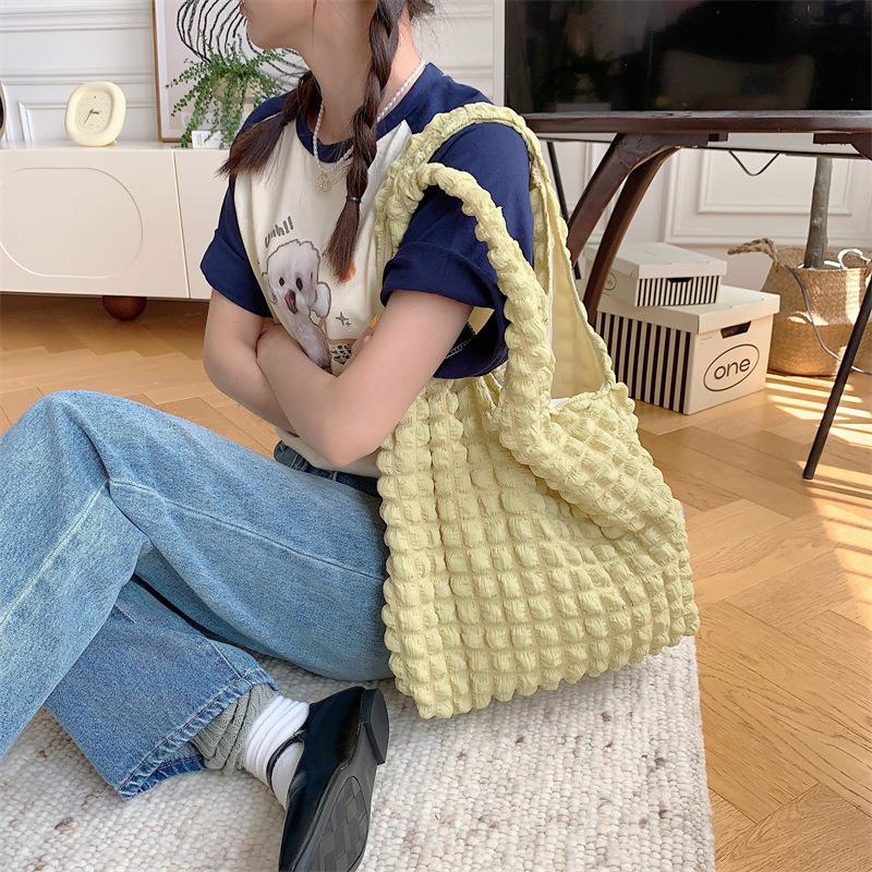 Women Fashion Quilted Shoulder Bag Space Cotton Large Capacity Handbag and Purse For Female Travel Shopping Tote Hobos Bags MIT
