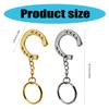 Fashionable Silver Tone Horseshoe Keyring Charm Sturdy Snaffle Bit Designs Keychain for Horse Lovers Decoration