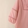 ZANZEA Women Casual V-Neck 3/4 Sleeve Loose Embroidery Blouse