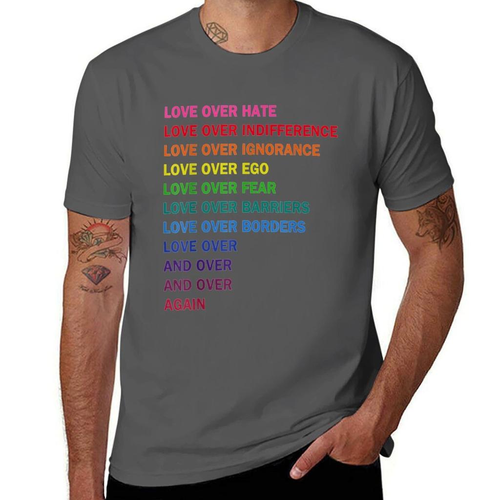 Love Over Hate Love Over Indifference Lgb Tshirt Perforunisexce Dry Fit Tshirt