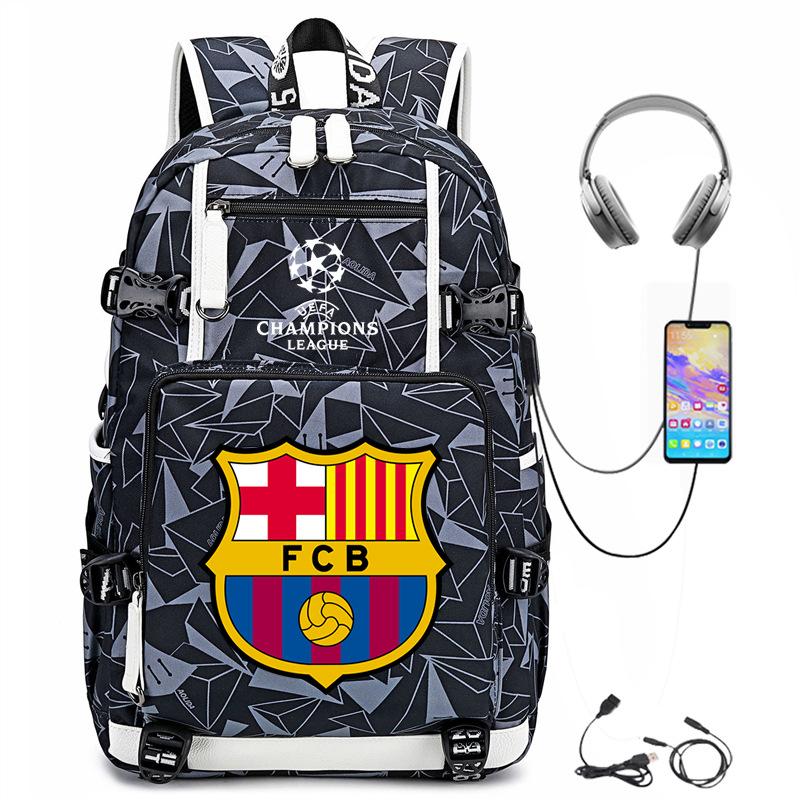 Casual Schoolbag, Simple Outdoor Usb Interface, Large-Capacity Travel Bag, Load Reduction Trend Backpack