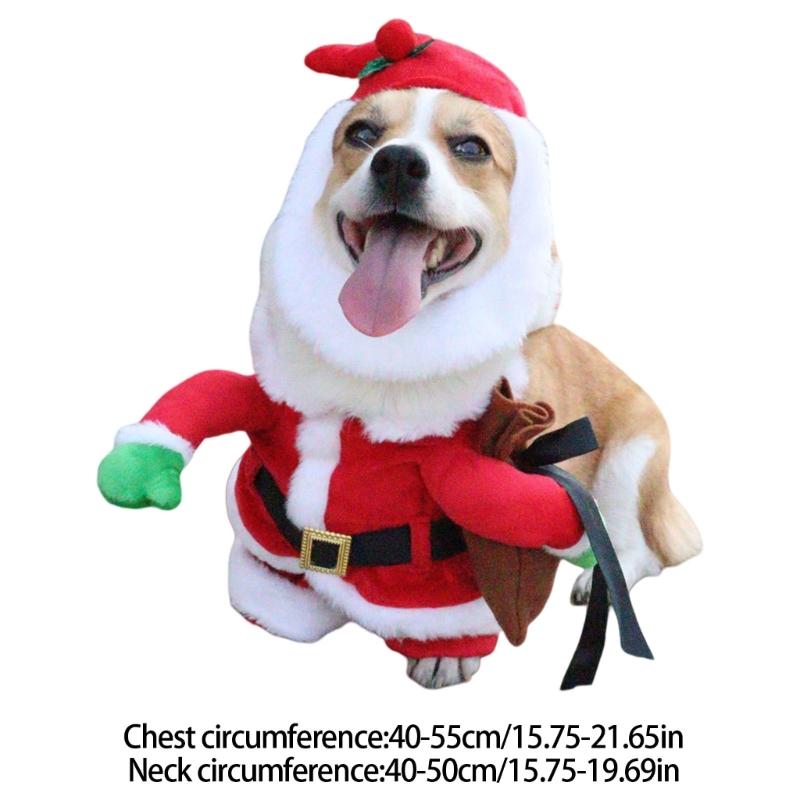 Easy to Wear Pet Jumpsuits Machine Washable Dog Cats Festival Theme Clothing For Halloween New Year Party Gathering