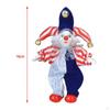 7 Inch Ceramic Figurines, Bendable Arms And Legs, Hand Painted, Stand Up for Desktop,