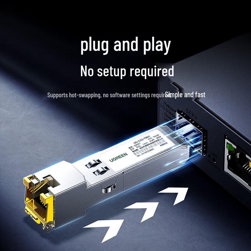 UGREEN 2.5G SFP Fiber to Ethernet Transceiver Module