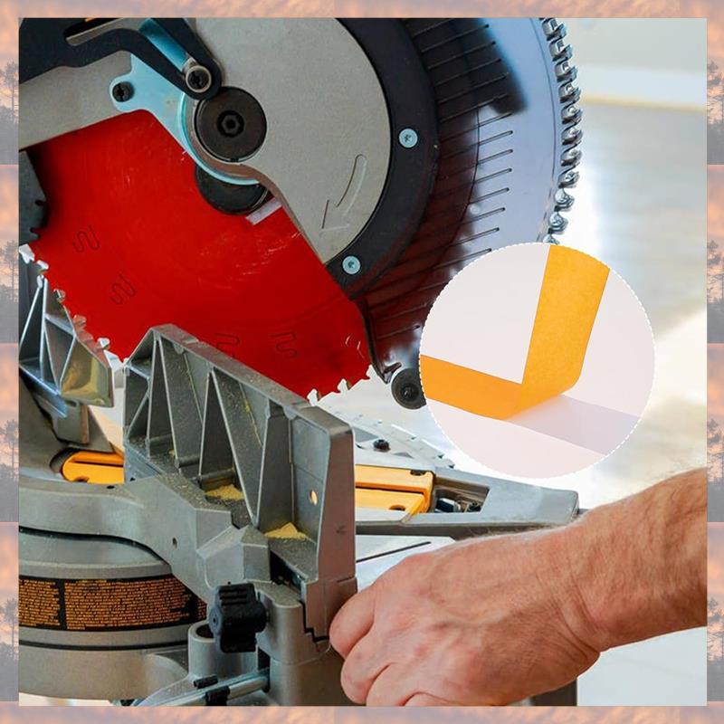 2025 Trend 12Pcs Zero Gapwoodworking Tape,For More Accurate Cuts On Miter Saw, Zero Clearance Insert For Positioning Wood Cuttin