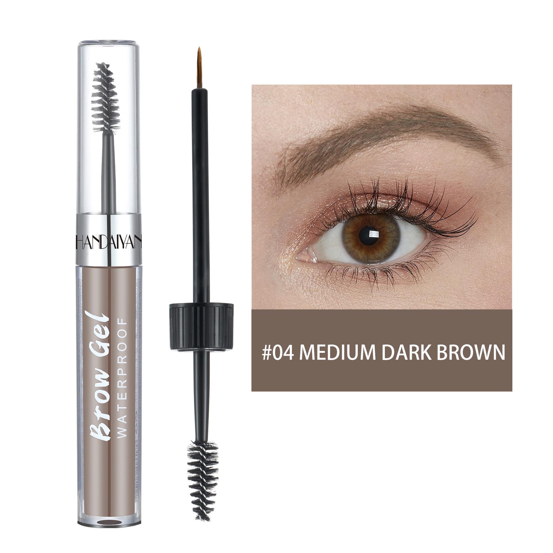 HANDAIYAN Double-Ended Waterproof Eyebrow Tint with Brush - 8 Long-Lasting Colors