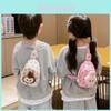 Adorable Cartoon Bunny Children's Shoulder Bag Lightweight Nylon Crossbody Bag For Kids