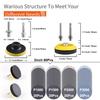 98Pack 3 Inch Car Buffer Polisher Kit with 5/16" & 1/4" Shanks for Sanding, Polishing, Waxing, Sealing Glaze,Sanding Pads Includes P1000-3000 for