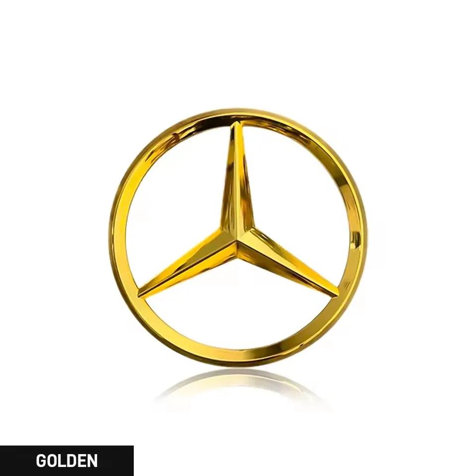 1 ADET 70mm Araba Motor Rozeti Kaput Çıkartmaları 3D Metal Amblem Dekorasyon Çıkartması Mercedes Benz AMG A B C S Sınıfı E GLA CLA GLB W212 İçin