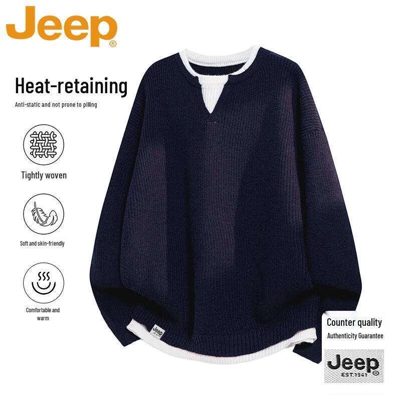 Мужской многослойный вязаный свитер JEEP XL