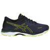 Asics Gel-Cumulus 19 Comfortable Versatile Fabric Low-Top Running Shoes Men Sneaker Blue Yellow T7B3N-4990