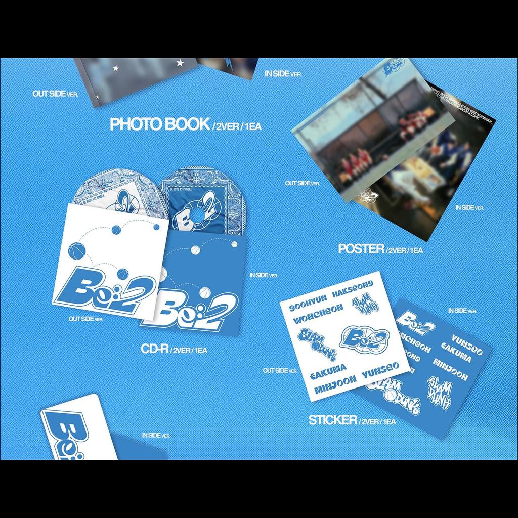 [Pre-order] BE BOYS [BE:2] 1st Single Album (OUT SIDE ver. / IN SIDE ver.) + Free Gift