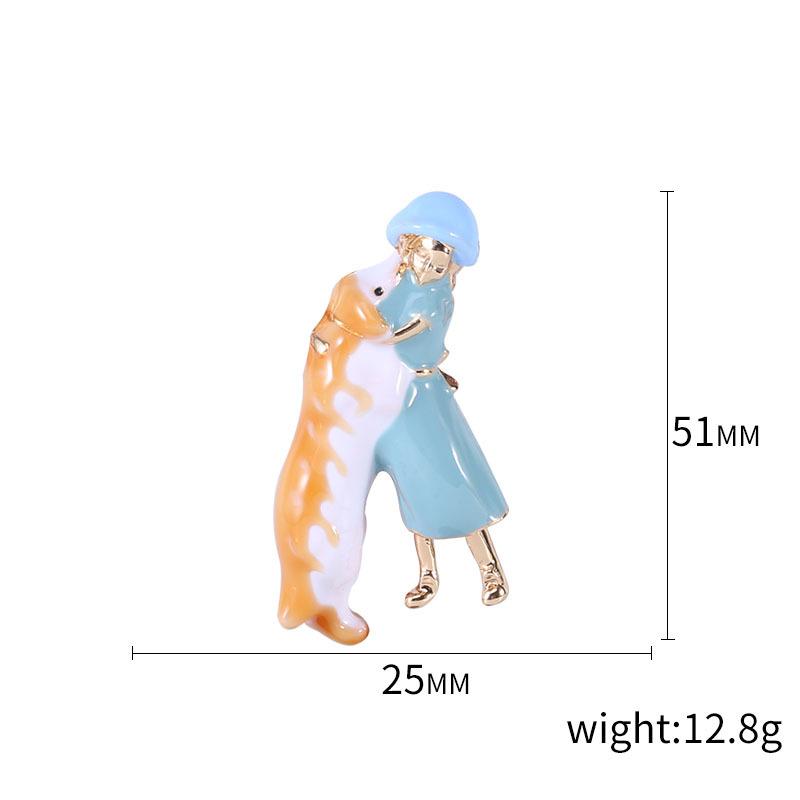 Simple And Cute Brooch, Alloy Enamel Dripping Brooch, Fashion Clothing Accessories Brooch