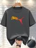 Letnia Moda Lis Pantera Nadruk 3D Koszulka Luksusowa Wysokiej Jakości Męska Góra z Okrągłym Dekoltem Codzienny Trend Bluza Fitness