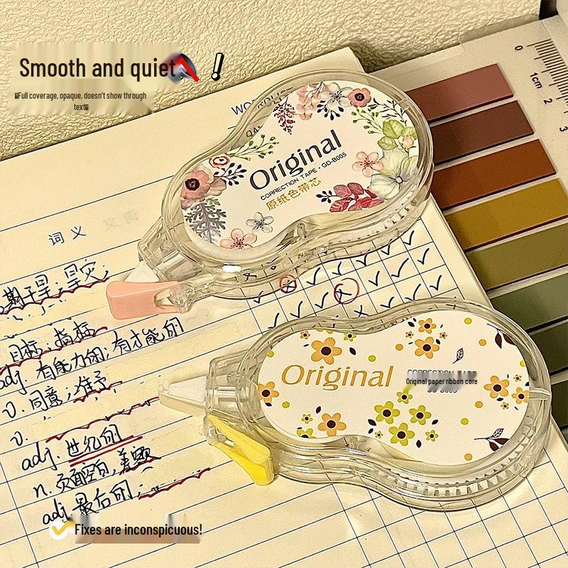 Invisible Paper Color Correction Tape with Smooth Erasing and Flip-Top Design, Large Capacity for Students