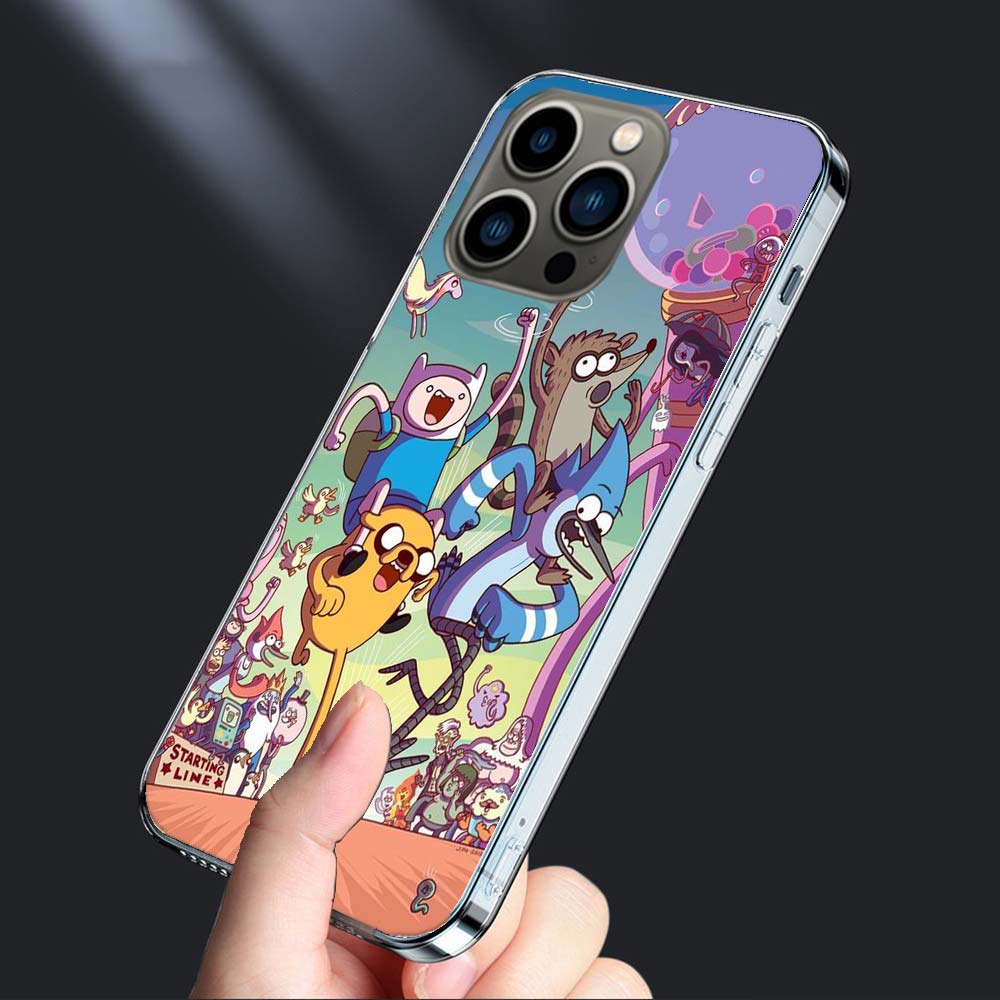 Cartoon Regulars Cute Show Phone Case For Iphone 16E 15 Pro 14 Plus 17E 16 17 Pro Max Air 11 12 13 Mini Shockproof Capa Cute