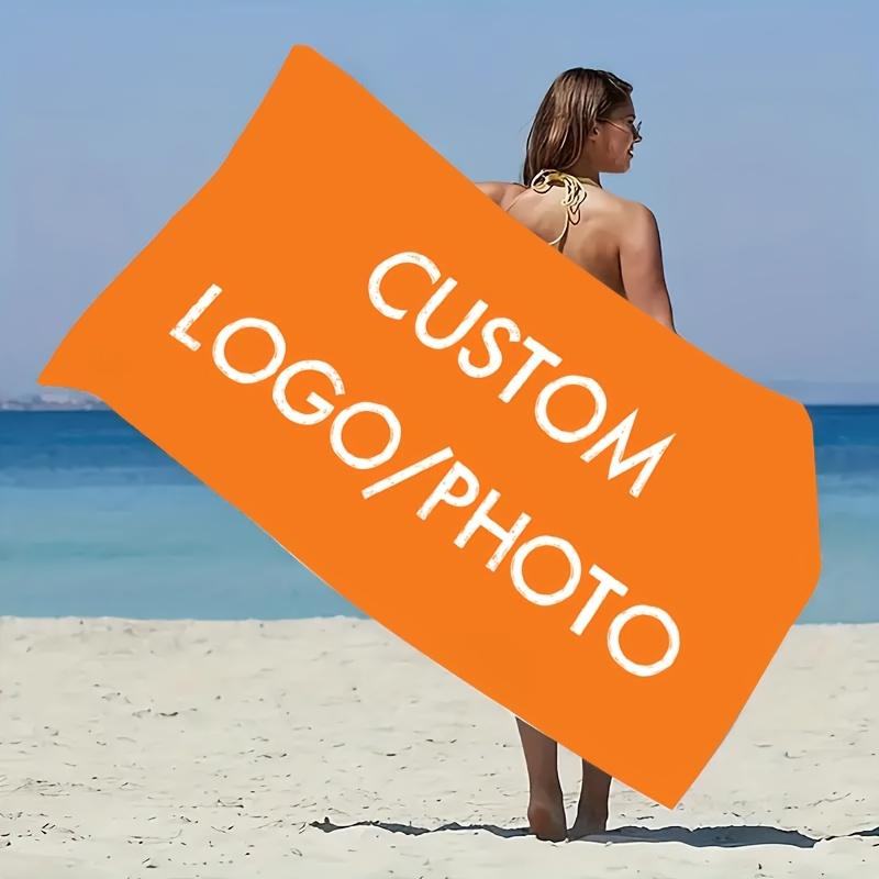Personalized Beach Towel Custom Photos/Logo Microfiber Towel Thin Quick Dry Absorbent For Beach Swimming Yoga Bath Sports