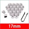 17/19/21mm Car Tire Nut Outer Decoration Car Wheel Nut Cover Protective Cover Rust Proof Car Wheel Hub Screw Cover Accessories