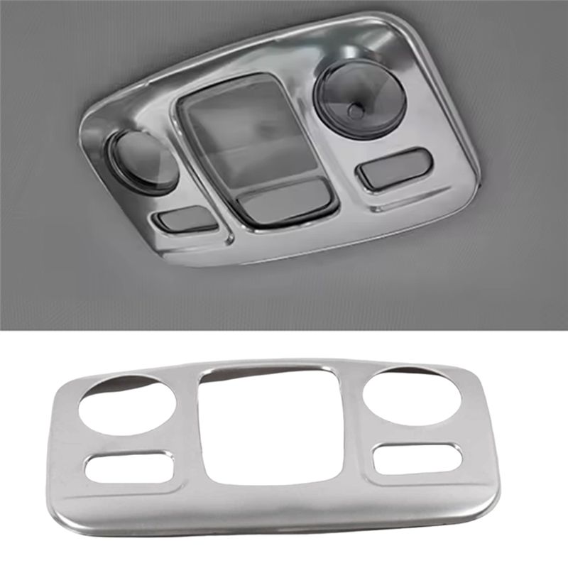 Car Interior Accessories Reading Light Cover Stainless Steel Trim Frame For 5008 Rear Light Cover