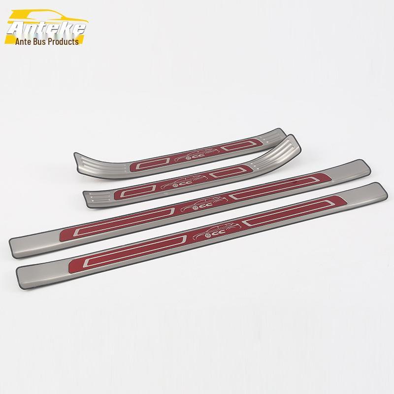 18 CC Bright Sill & Bumper Trunk Anti-Scratch Welcome Pedal Stickers
