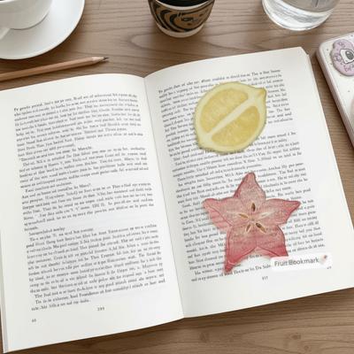 Simulation Fruit Fruit Apple Slice Bookmark Acrylic Pages Guide Marker Creative Note Bookmark