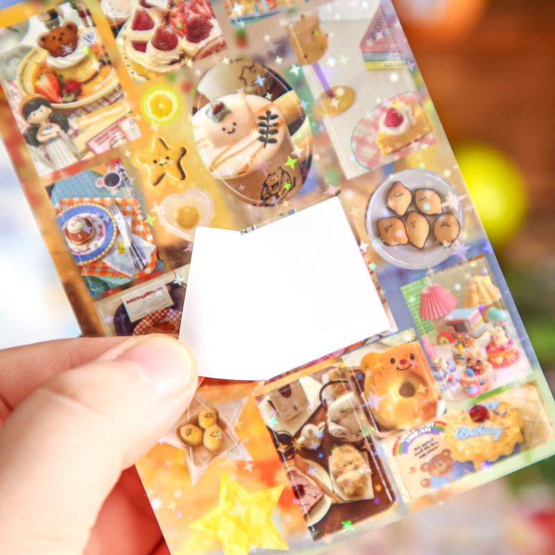 30Sheets Showa Fantasy Series Kawaii Flash Die Cut Sticker Book Diy Junk Journal Diary Scrapbooking Material Stationery Stickers