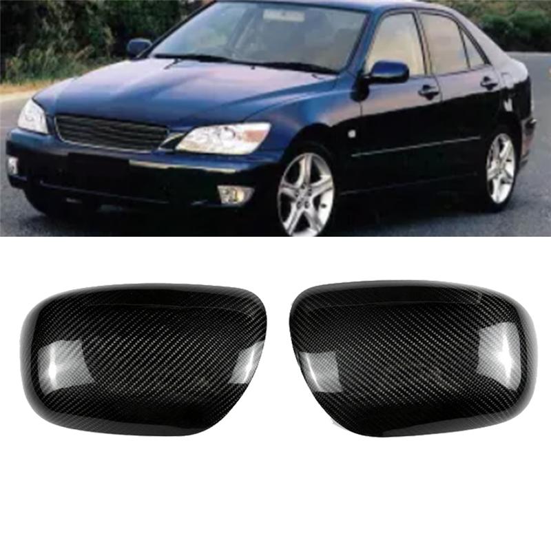 Car Carbon Fiber Rearview Mirror Cover Door Mirror Shell For Lexus IS200 IS300 1998-2005 Side Rear View Mirror Cover