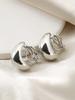 1 Pair Elegant Teardrop Earrings, French Luxury Style, Copper No Piercing Clip on Ear Cuff,All Season Accessory